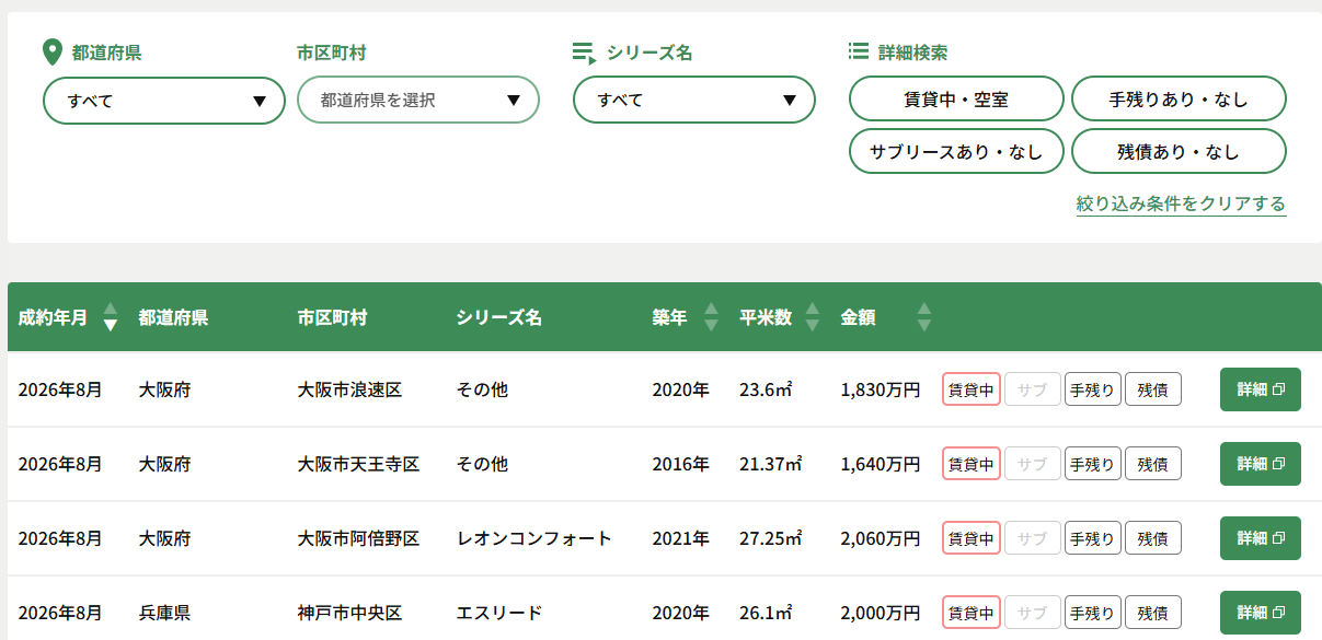 成約事例