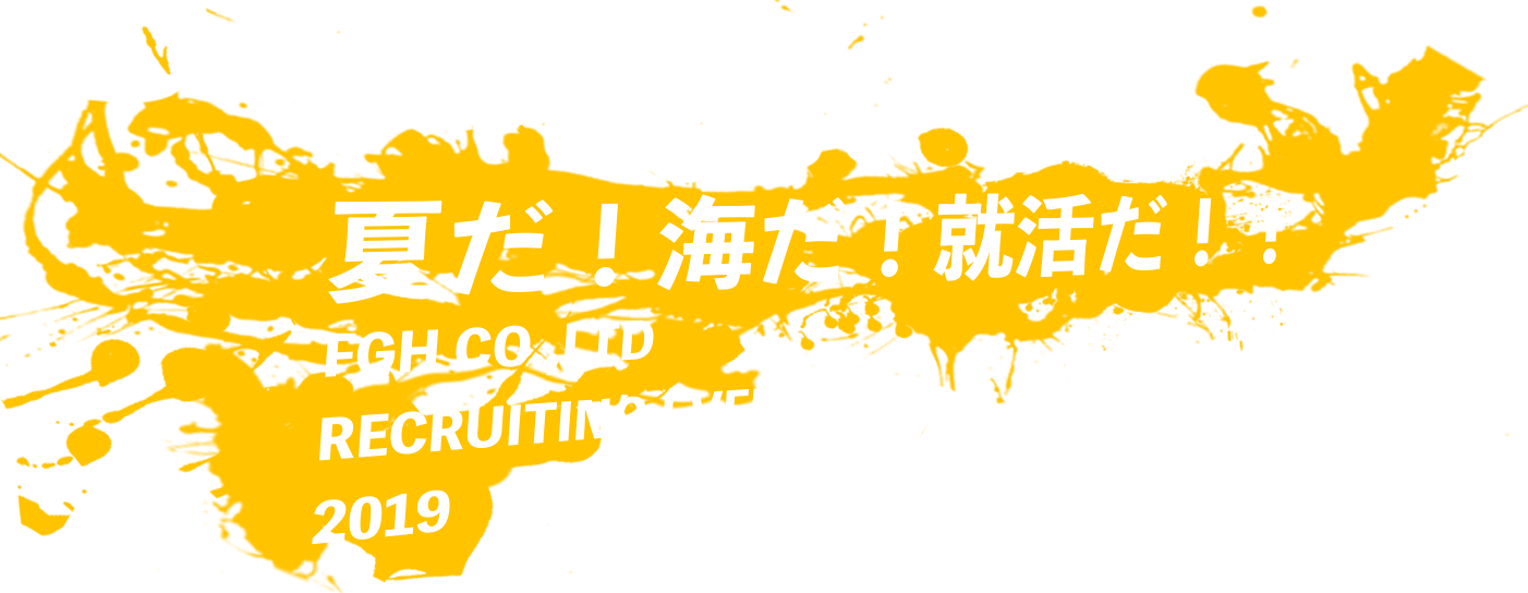 夏だ！海だ！就活だ！FGH CO.,LTD RECRUITING EVENT 2019