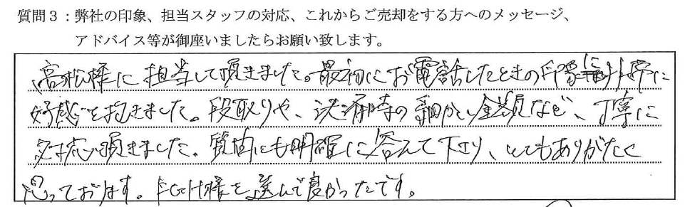 お客様の口コミ